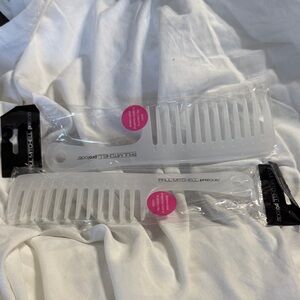 2 Paul Mitchell Pro Tools Detangler Combs with wide teeth